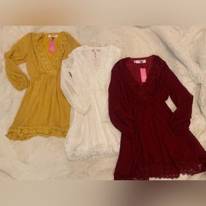 New with tags Southen Fried Chics lace dresses bundle deal